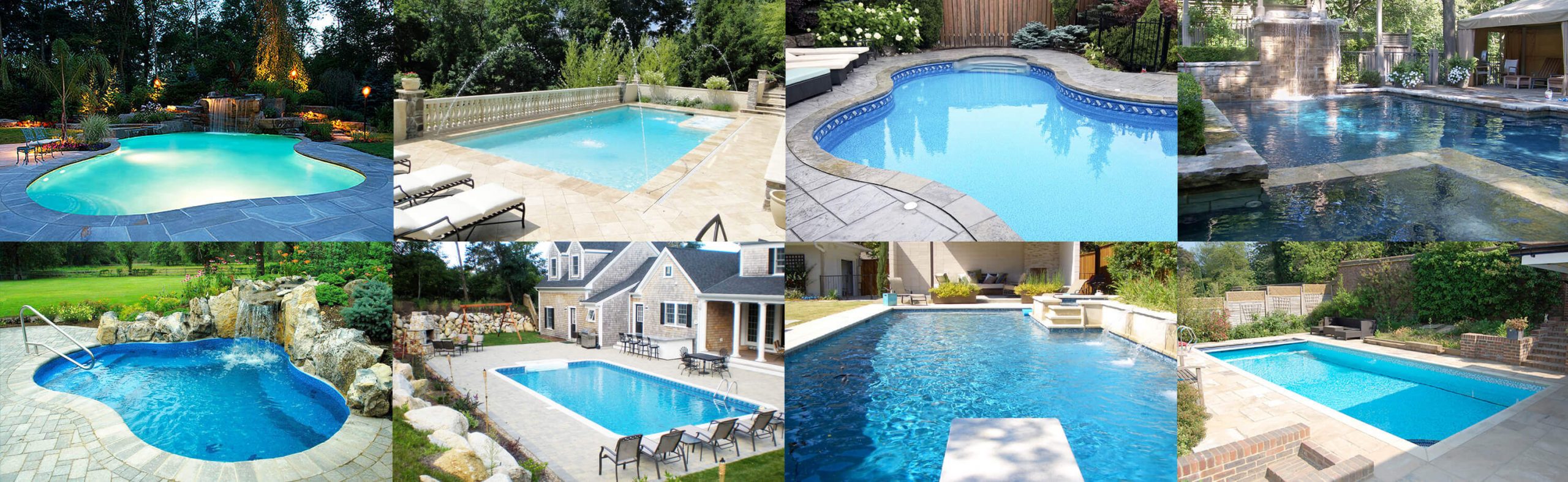 Various examples of pristine Toronto swimming pools