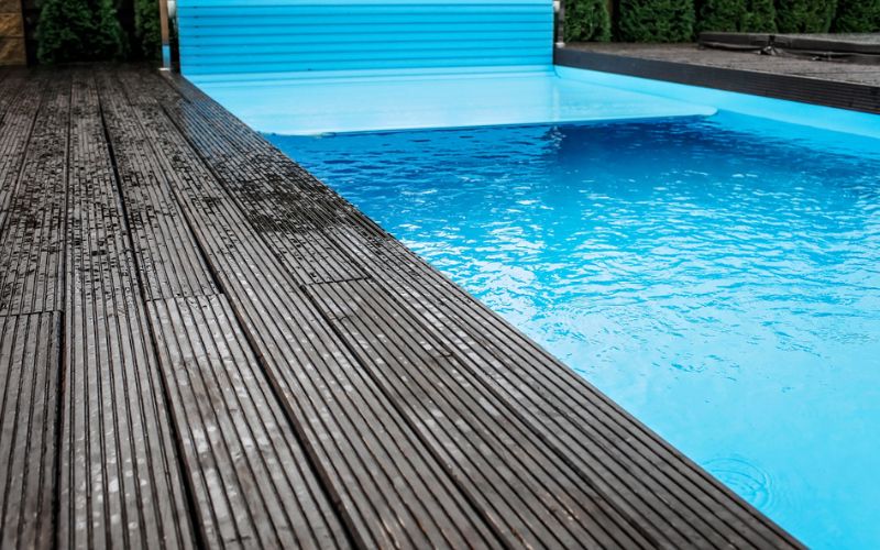 modern safety pool cover for long lasting and convenient